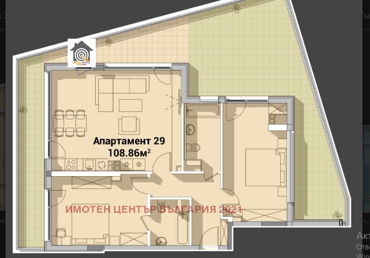 In vendita  2 camere da letto Sofia , Poligona , 127 mq | 96044991 - Immagine [2]