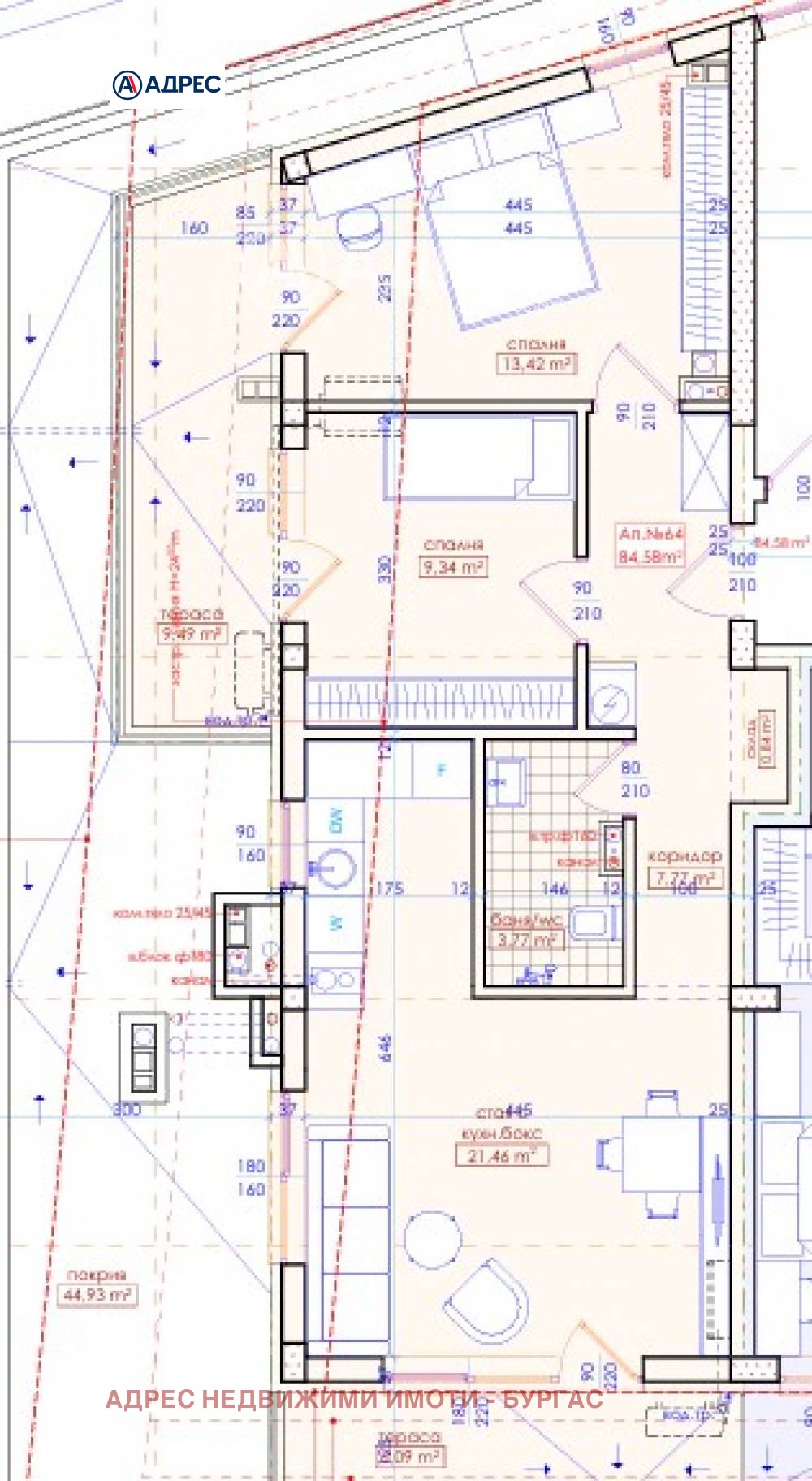 Продава 3-СТАЕН, гр. Бургас, област Бургас, снимка 3 - Апартаменти - 54029673