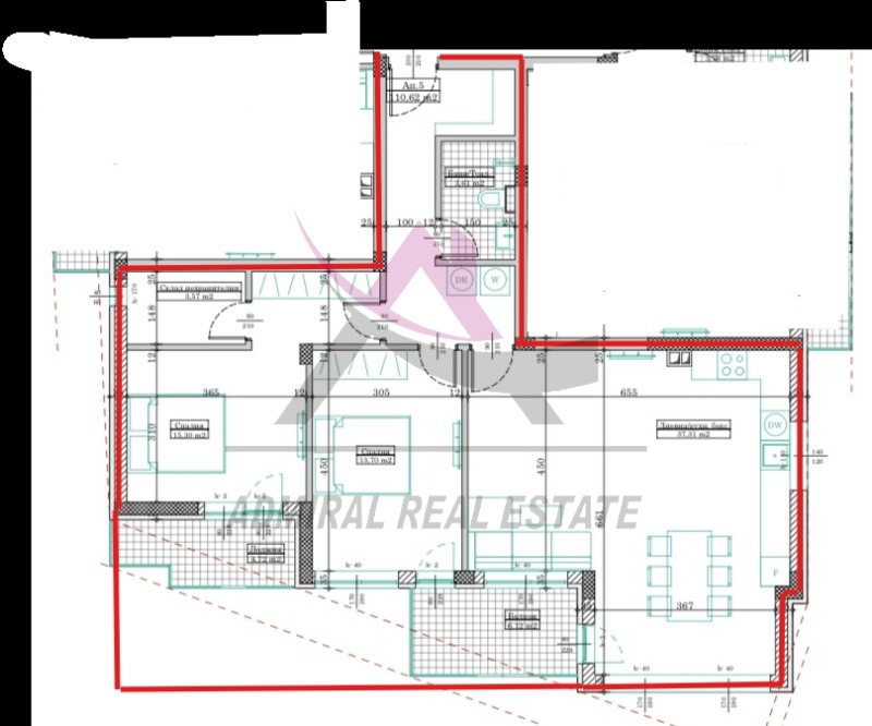 Myytävänä  2 makuuhuonetta Varna , Kajsieva gradina , 131 neliömetriä | 48742217 - kuva [2]