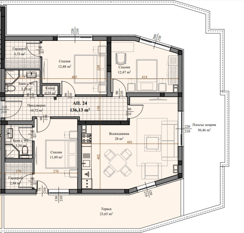 En venta  3 dormitorios Plovdiv , Ostromila , 204 metros cuadrados | 30359368 - imagen [16]