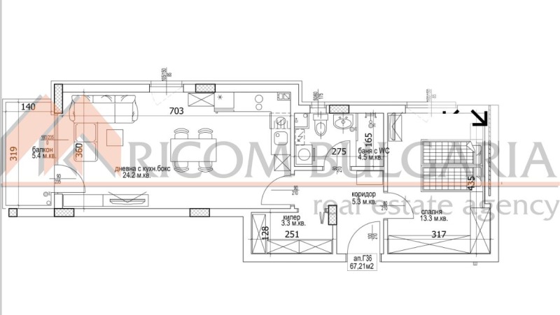 Продава 2-СТАЕН, гр. Варна, Кайсиева градина, снимка 2 - Апартаменти - 52318838