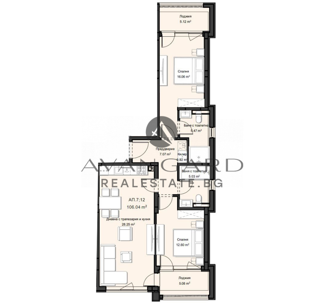 Продава 3-СТАЕН, гр. Пловдив, Остромила, снимка 2 - Апартаменти - 52748129