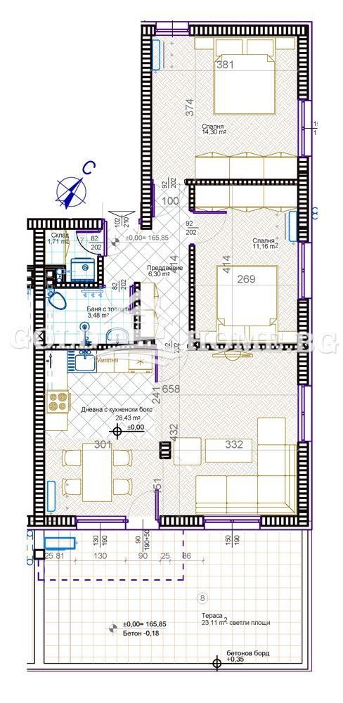 Продава  3-стаен град Пловдив , Христо Смирненски , 116 кв.м | 33179205 - изображение [2]