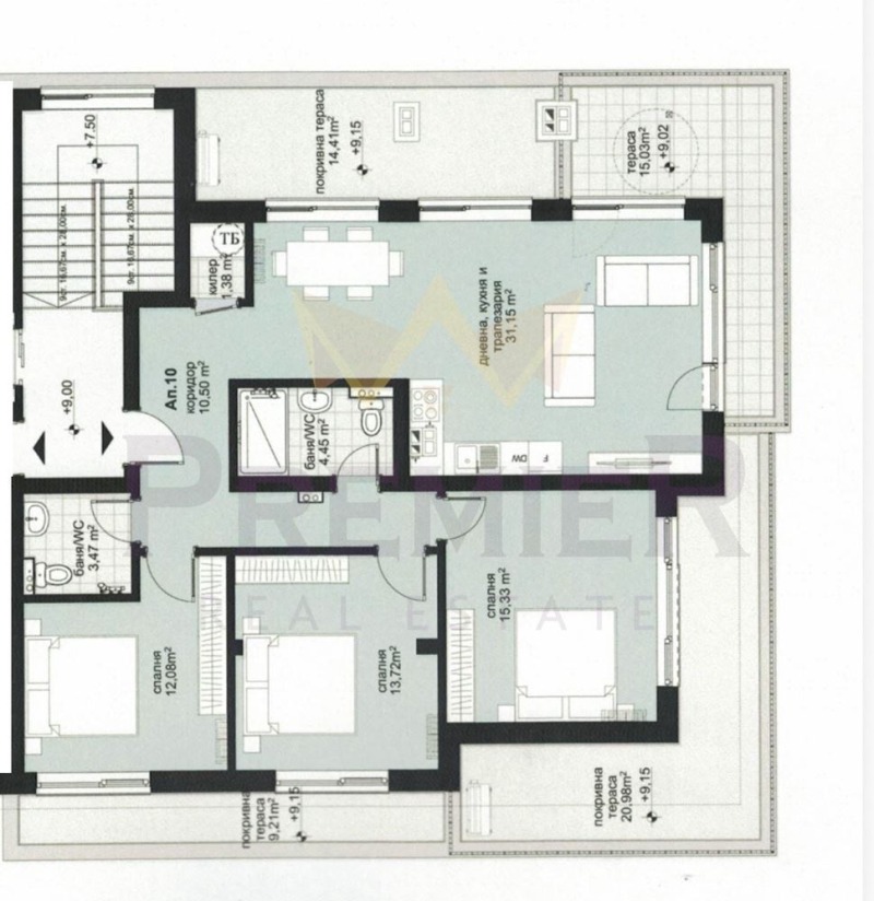 Продава 4-СТАЕН, гр. Варна, Виница, снимка 2 - Апартаменти - 53095964