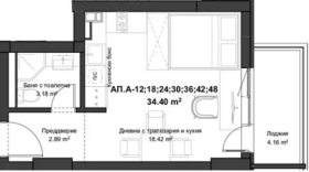 Продава 1-стаен град Пловдив Кючук Париж - [1] 