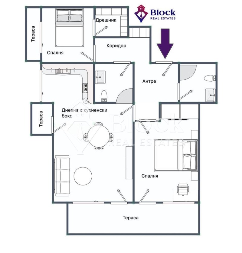 Na prodej  2 ložnice oblast Sofia , Pravec , 136 m2 | 59453743 - obraz [16]
