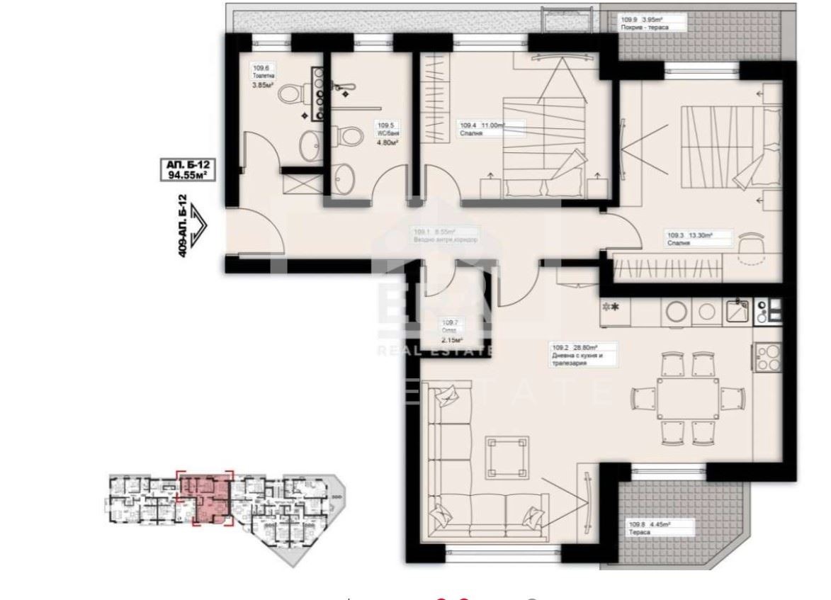 Продава 3-СТАЕН, гр. Елин Пелин, област София област, снимка 5 - Апартаменти - 55133921