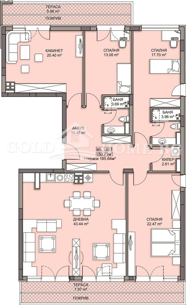 Na prodej  3+ ložnice Plovdiv , Gagarin , 228 m2 | 27500645 - obraz [2]