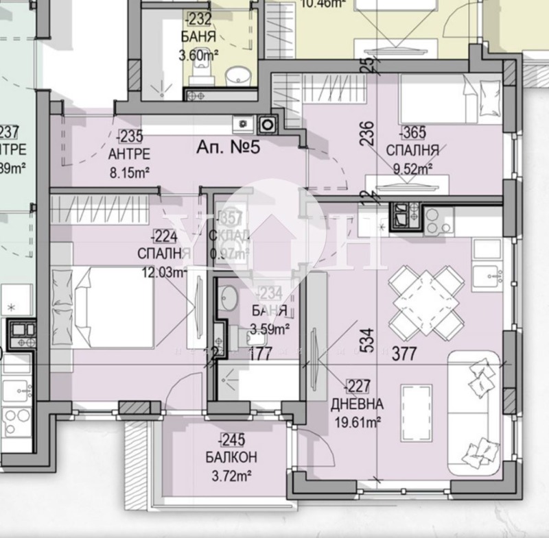 Продава 3-СТАЕН, гр. София, Малинова долина, снимка 12 - Апартаменти - 52850784