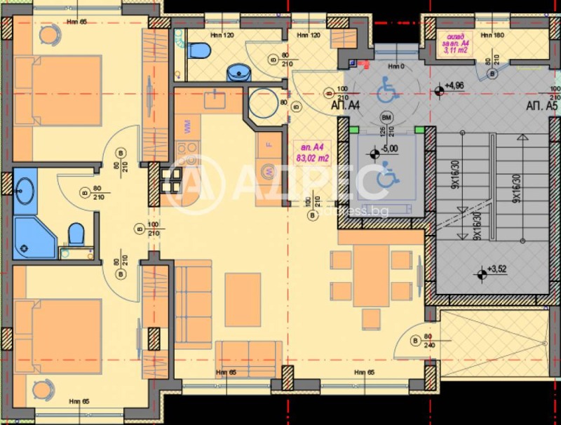Продава 3-СТАЕН, гр. София, Манастирски ливади, снимка 3 - Апартаменти - 53148989