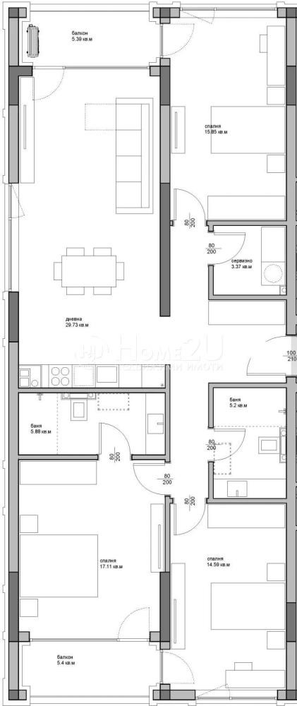 Продава 3-СТАЕН, гр. Варна, Аспарухово, снимка 4 - Апартаменти - 53462145