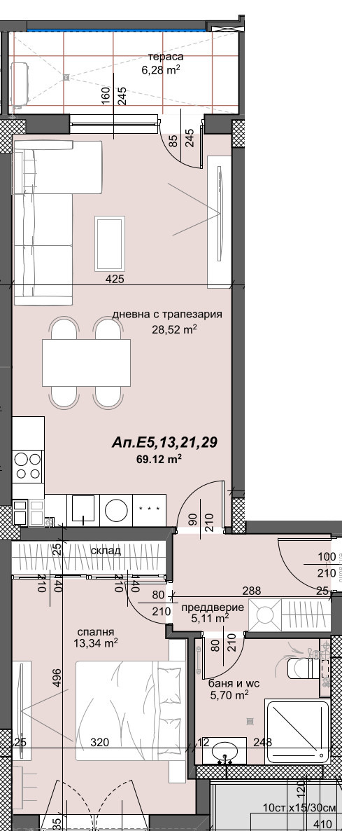 Продава 2-СТАЕН, гр. Пловдив, Тракия, снимка 2 - Апартаменти - 53911336