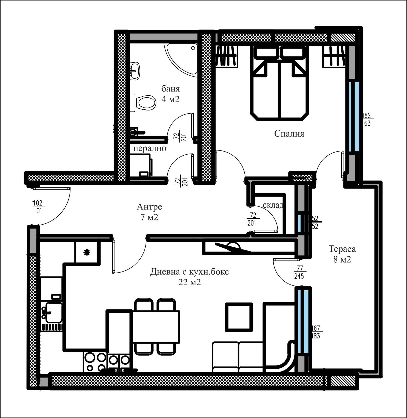 Продава 2-СТАЕН, гр. Пловдив, Тракия, снимка 2 - Апартаменти - 52844718
