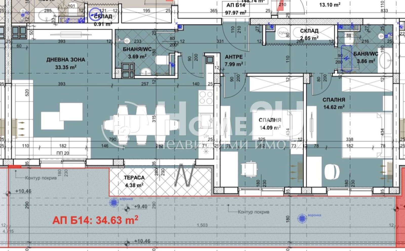 Продава 3-СТАЕН, гр. Пловдив, Беломорски, снимка 2 - Апартаменти - 53720973
