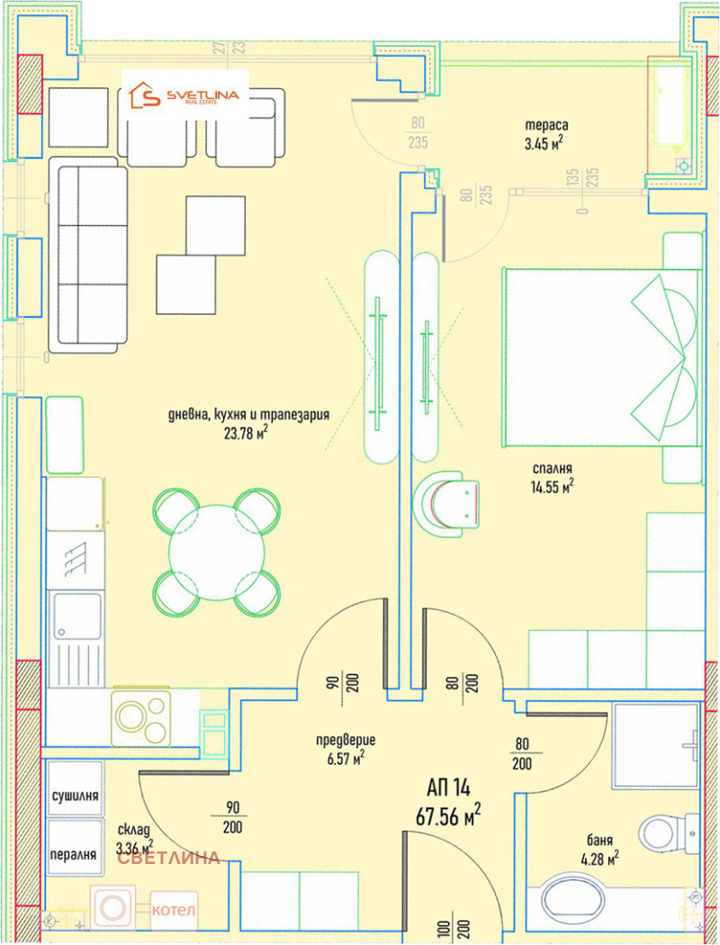 Продава  2-стаен град София , Малинова долина , 83 кв.м | 40501648 - изображение [3]