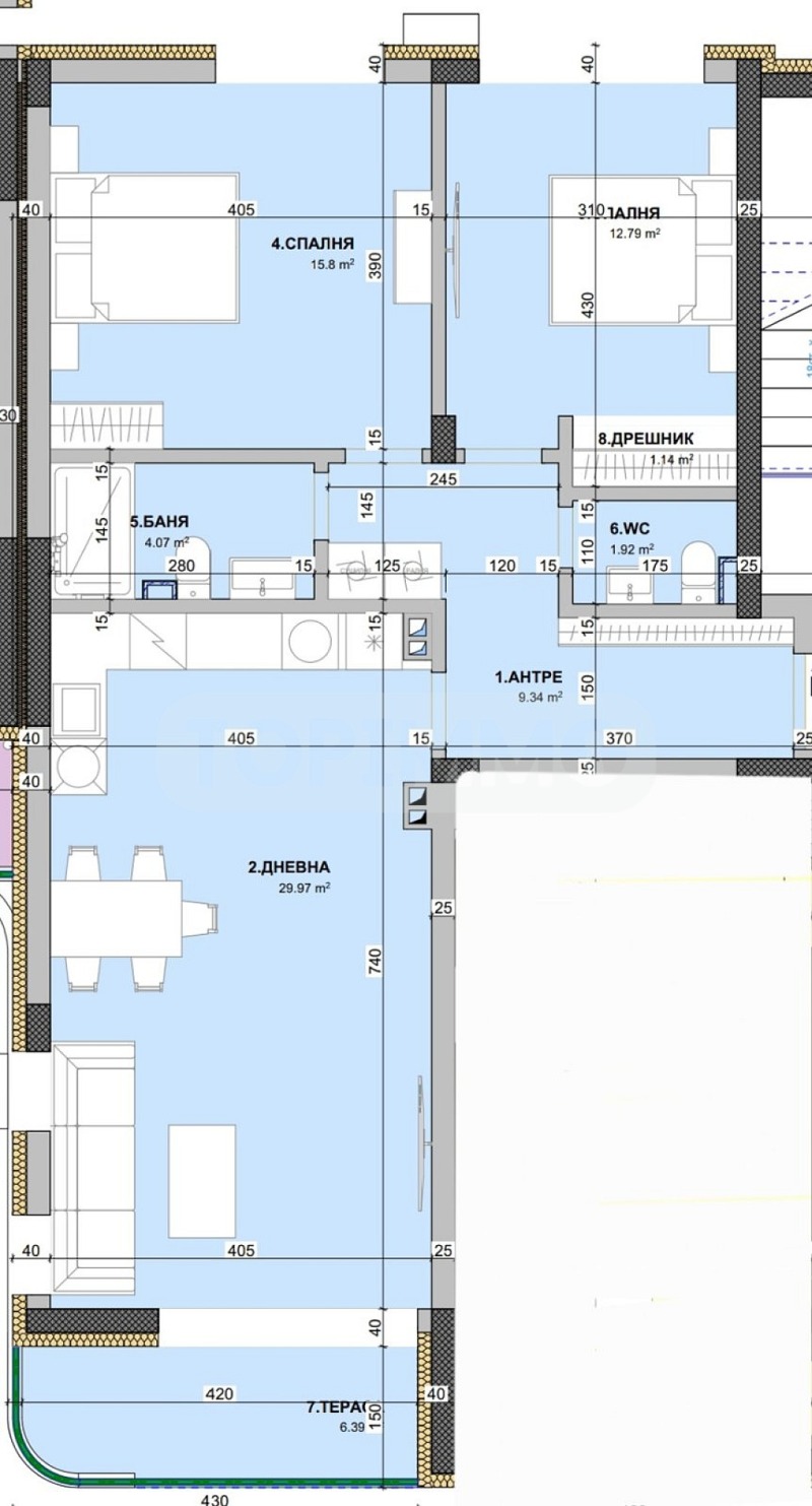 Продава 3-СТАЕН, гр. Варна, Виница, снимка 7 - Апартаменти - 52372054