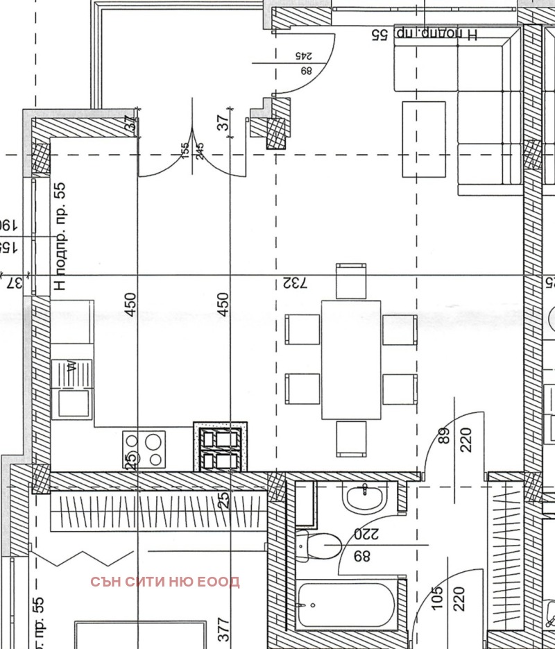 Til salgs  Studio Sofia , Manastirski livadi , 59 kvm | 24511931 - bilde [3]