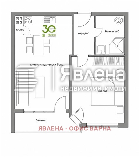 Продава 2-СТАЕН, гр. Варна, м-т Пчелина, снимка 10 - Апартаменти - 55468406