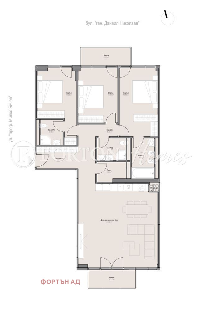 Продава 4-СТАЕН, гр. София, Оборище, снимка 2 - Апартаменти - 55725630