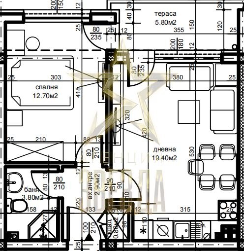 Продава 2-СТАЕН, гр. Пловдив, Беломорски, снимка 1 - Aпартаменти - 48709353