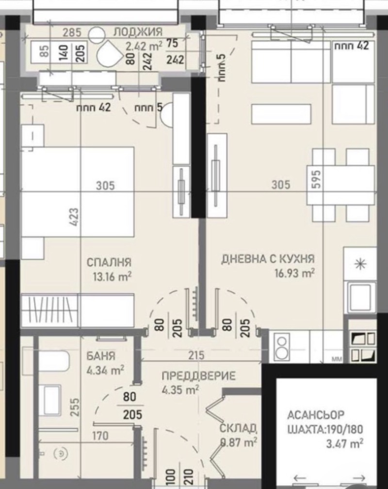 Продава 2-СТАЕН, гр. София, Банишора, снимка 9 - Апартаменти - 53088868
