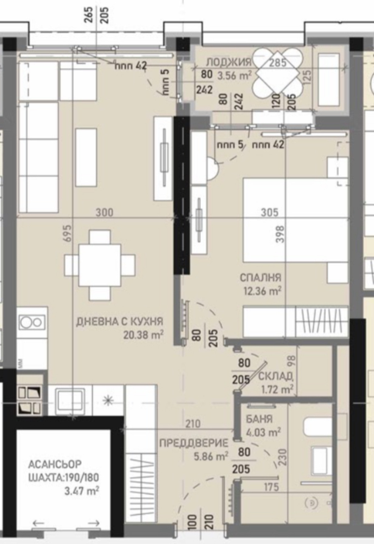 Продава 2-СТАЕН, гр. София, Банишора, снимка 12 - Апартаменти - 54716580