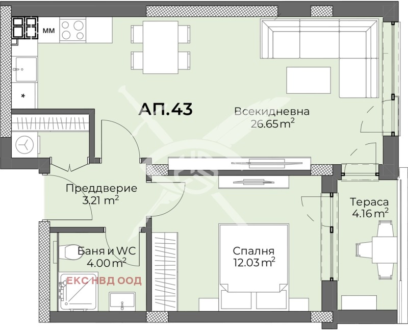 À venda  1 quarto Plovdiv , Hristo Smirnenski , 75 m² | 58644226