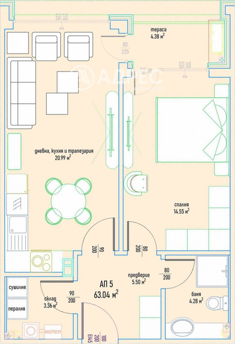 Продава 2-СТАЕН, гр. София, Малинова долина, снимка 4 - Апартаменти - 53172447