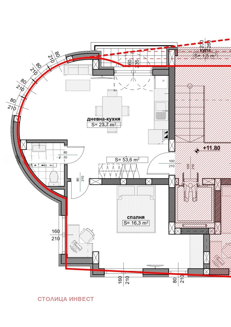 Продава МЕЗОНЕТ в град Русе, Широк център - 159 кв.м / 174 500 € » 341 292.34 лв., СТОЛИЦА ИНВЕСТ