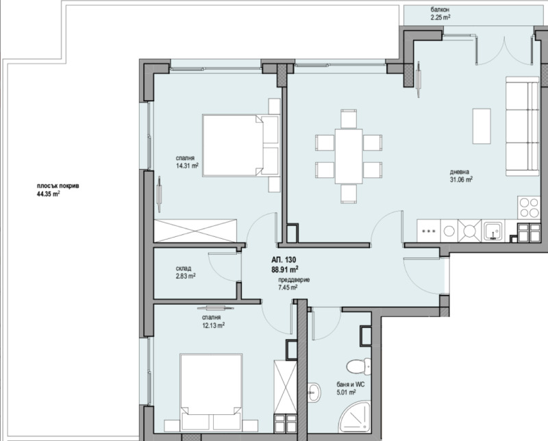 Продава  3-стаен град София , Люлин 8 , 107 кв.м | 12549694 - изображение [2]