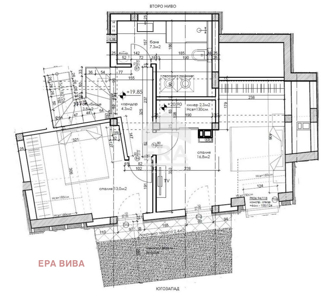 Продава МЕЗОНЕТ, гр. Варна, Погреби, снимка 17 - Апартаменти - 54699175