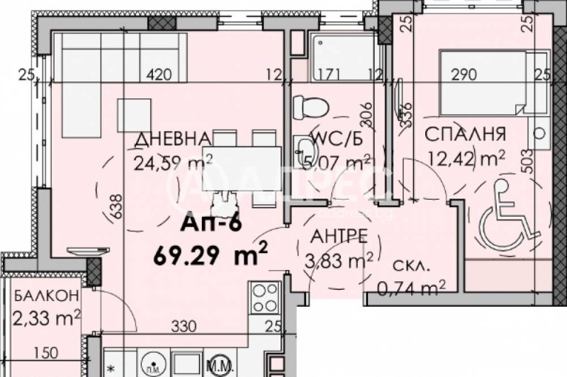 Продава 2-СТАЕН, гр. Бургас, област Бургас, снимка 3 - Апартаменти - 53123059