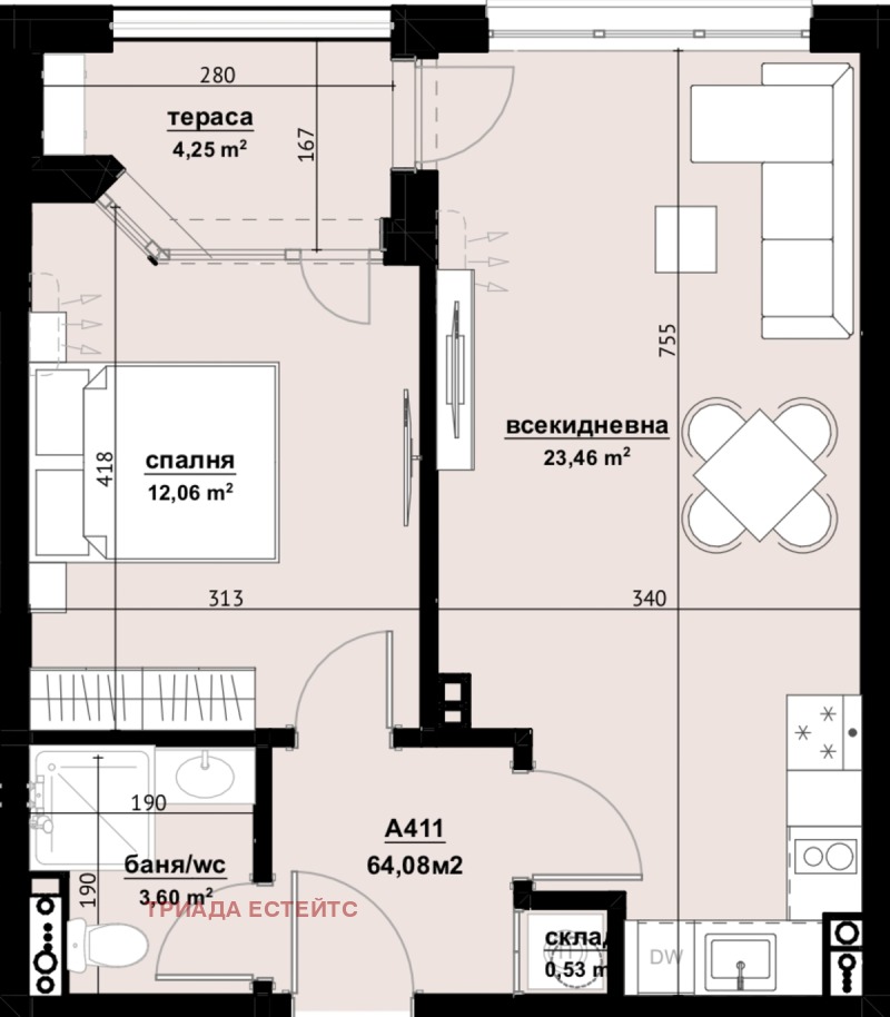 Продава 2-СТАЕН, гр. Бургас, област Бургас
