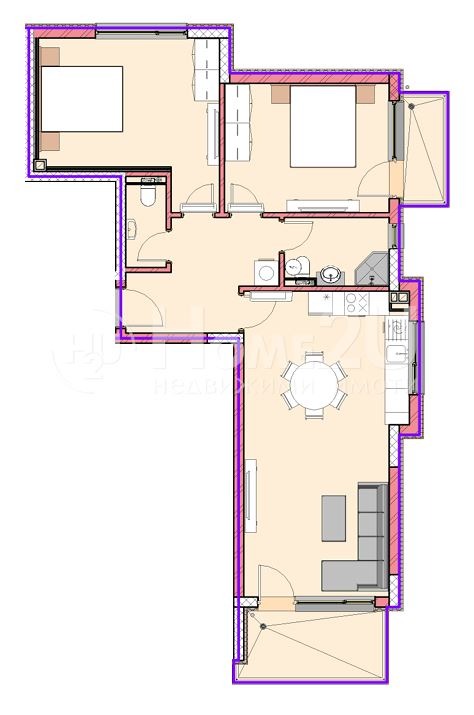 In vendita  2 camere da letto Varna , Vladislav Varnenchik 1 , 109 mq | 13704001 - Immagine [3]