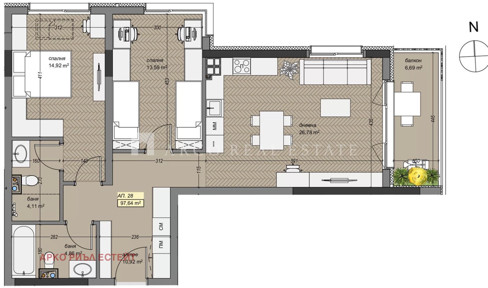 Продава 3-СТАЕН, гр. София, Левски В, снимка 2 - Апартаменти - 53486055