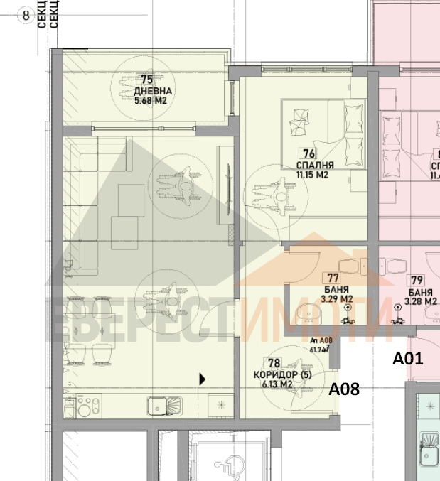Продава 2-СТАЕН, гр. Пловдив, Беломорски, снимка 3 - Апартаменти - 55403051