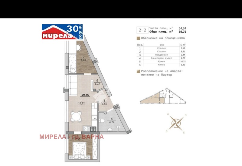 Продава  3-стаен, град Варна, м-т Акчелар •  105 535 EUR • ID 52628233 — holmes.bg - [1] 