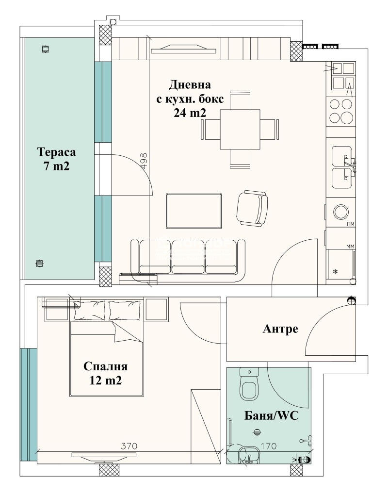 Продава  2-стаен град Пловдив , Остромила , 74 кв.м | 49312850 - изображение [2]