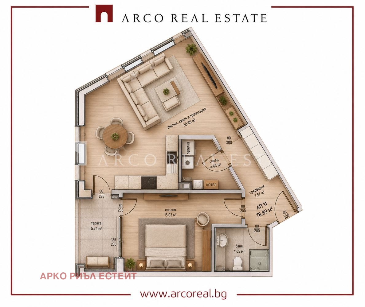 Продава 2-СТАЕН, гр. София, Малинова долина, снимка 9 - Апартаменти - 54449934