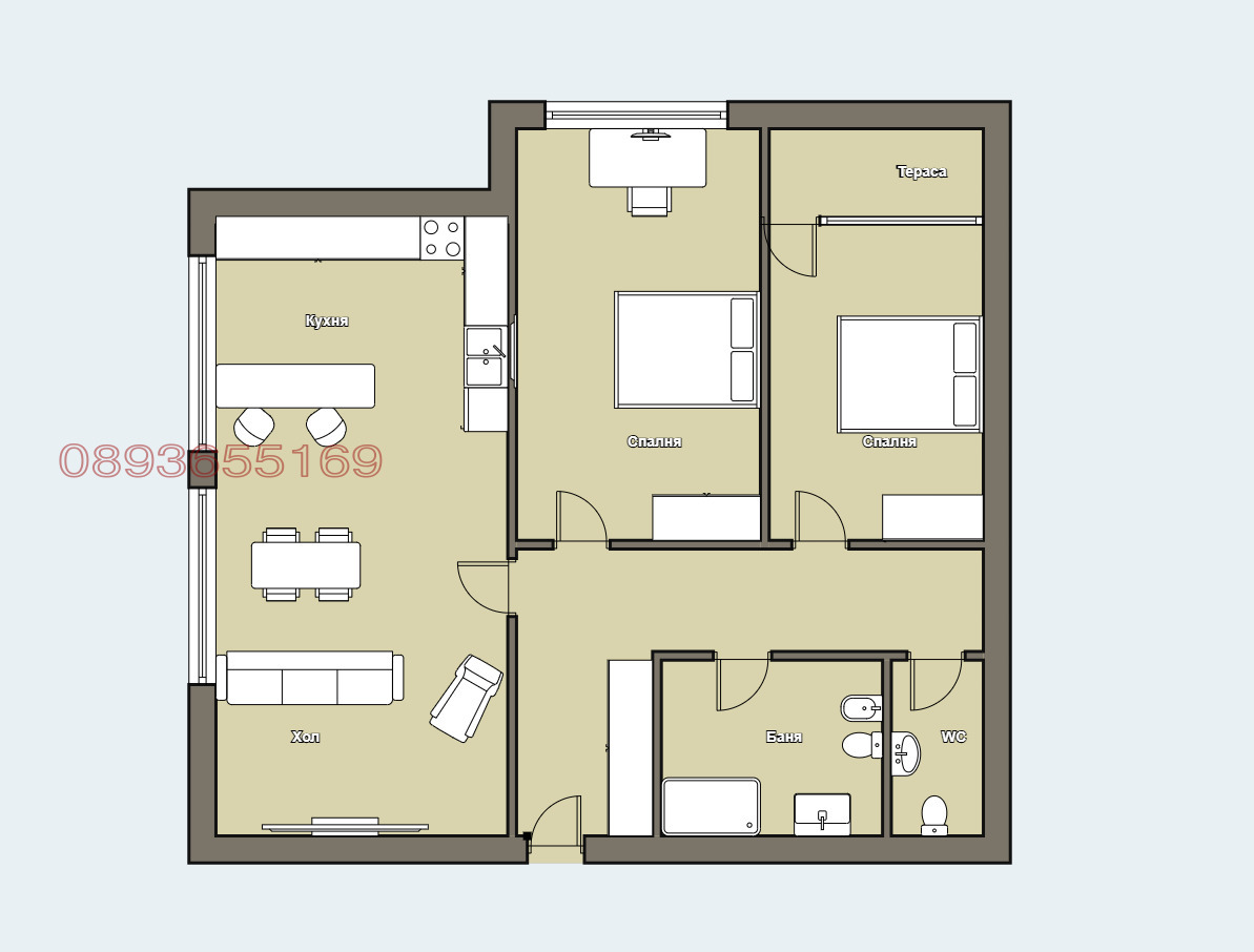Продава 3-СТАЕН, гр. София, Слатина, снимка 15 - Апартаменти - 53760402