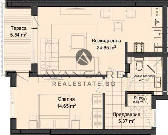 Продава  2-стаен град Пловдив , Кършияка , 72 кв.м | 83995322 - изображение [2]