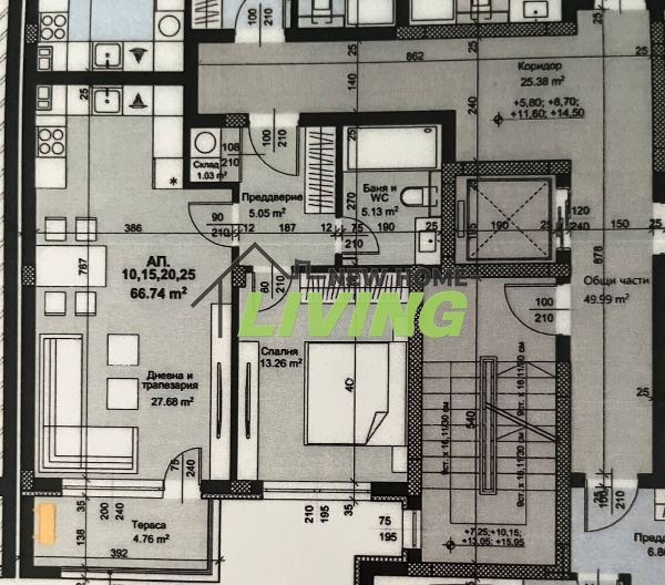 De vânzare  1 dormitor Plovdiv , Hristo Smirnensci , 77 mp | 73763340 - imagine [10]