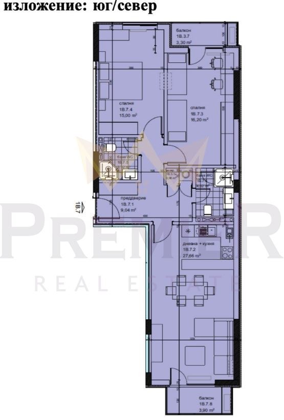 Продава 3-СТАЕН, гр. Варна, Кайсиева градина, снимка 14 - Апартаменти - 54536936