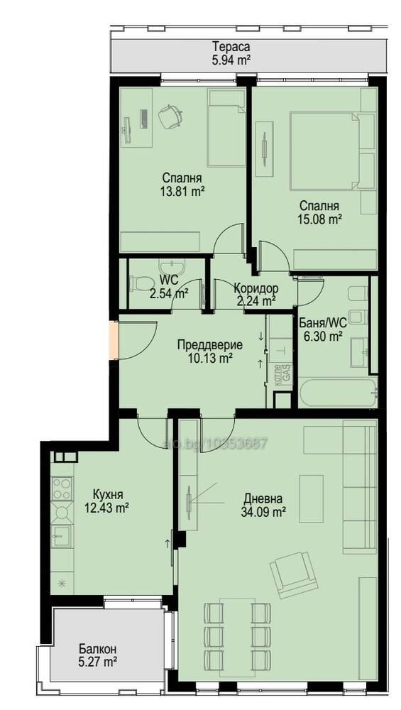 Satılık  3 yatak odası Sofia , Boyana , 152 metrekare | 86511990 - görüntü [6]