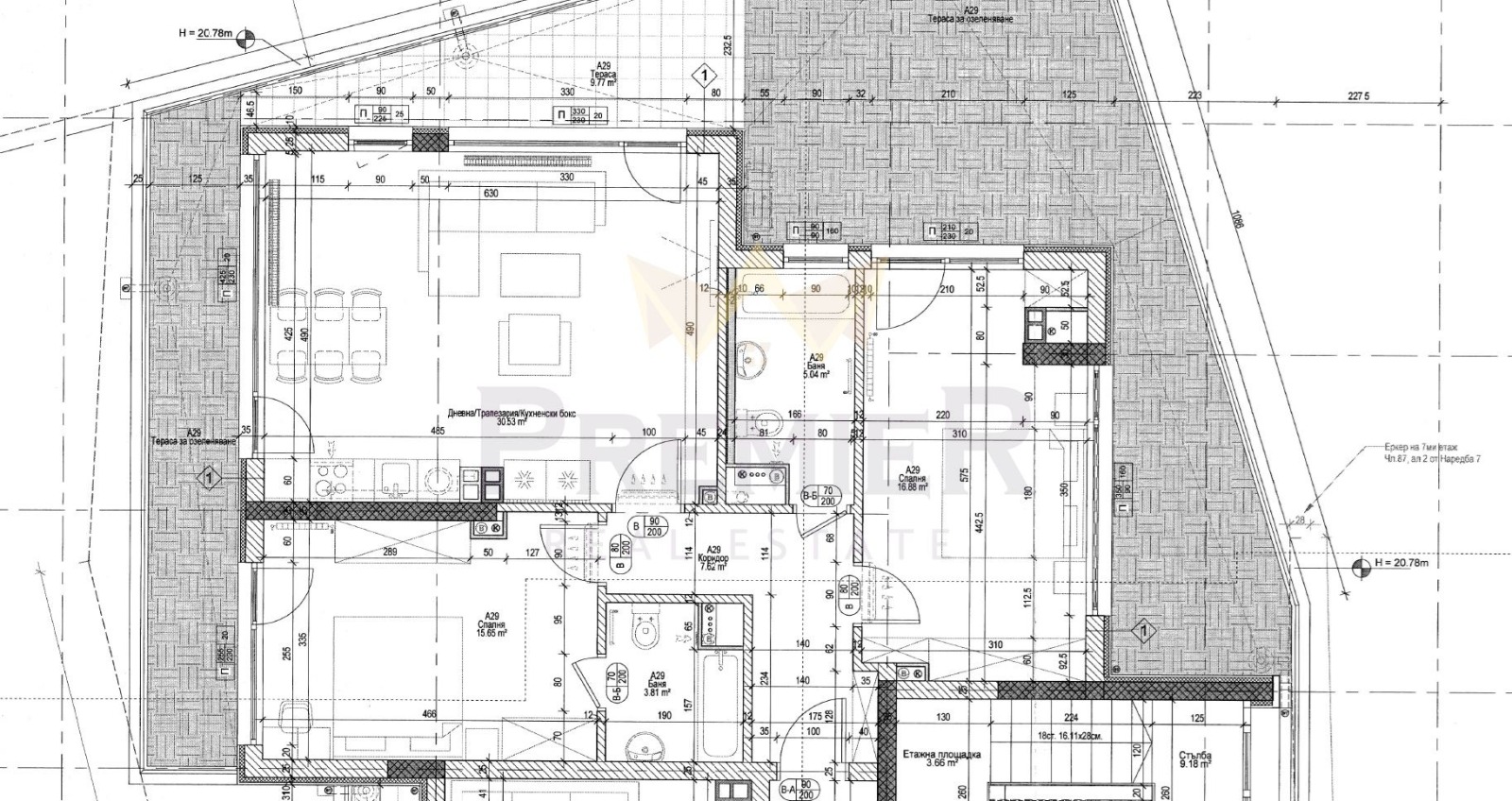 Продава 3-СТАЕН, гр. София, Полигона, снимка 12 - Апартаменти - 53711075