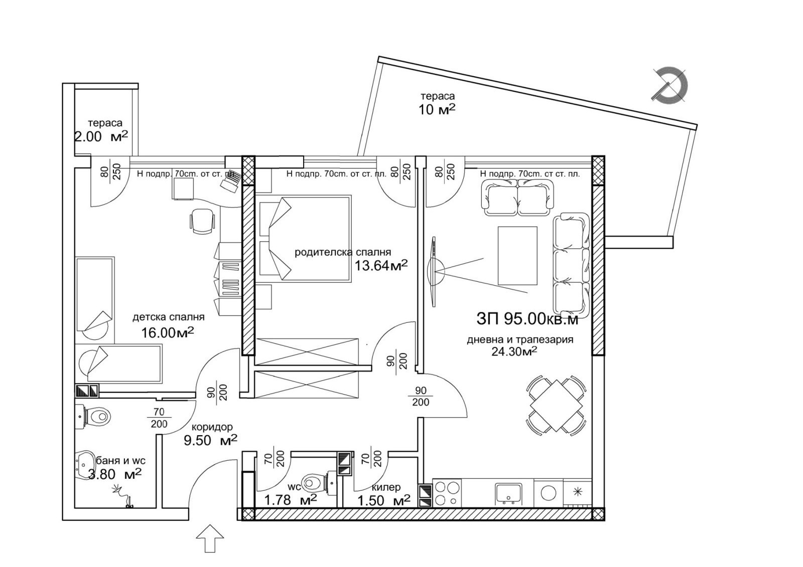 Продава 3-СТАЕН, гр. Пловдив, Съдийски, снимка 15 - Апартаменти - 54130939