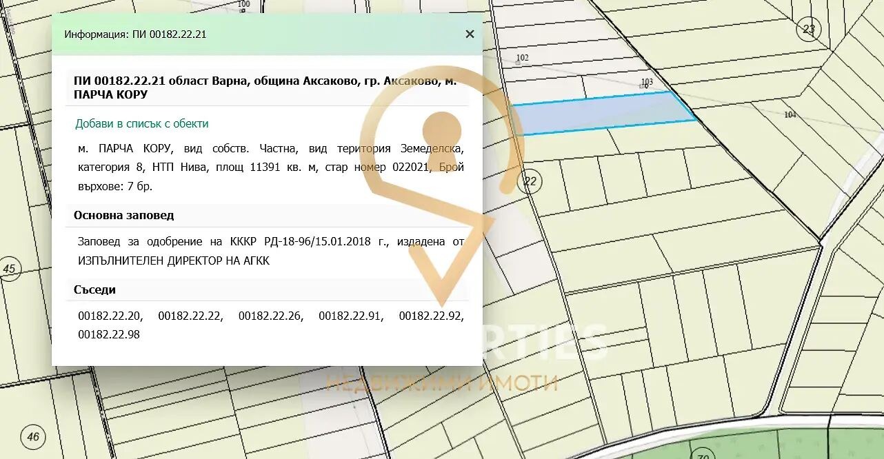 Продава ПАРЦЕЛ, гр. Аксаково, област Варна, снимка 4 - Парцели - 53281494