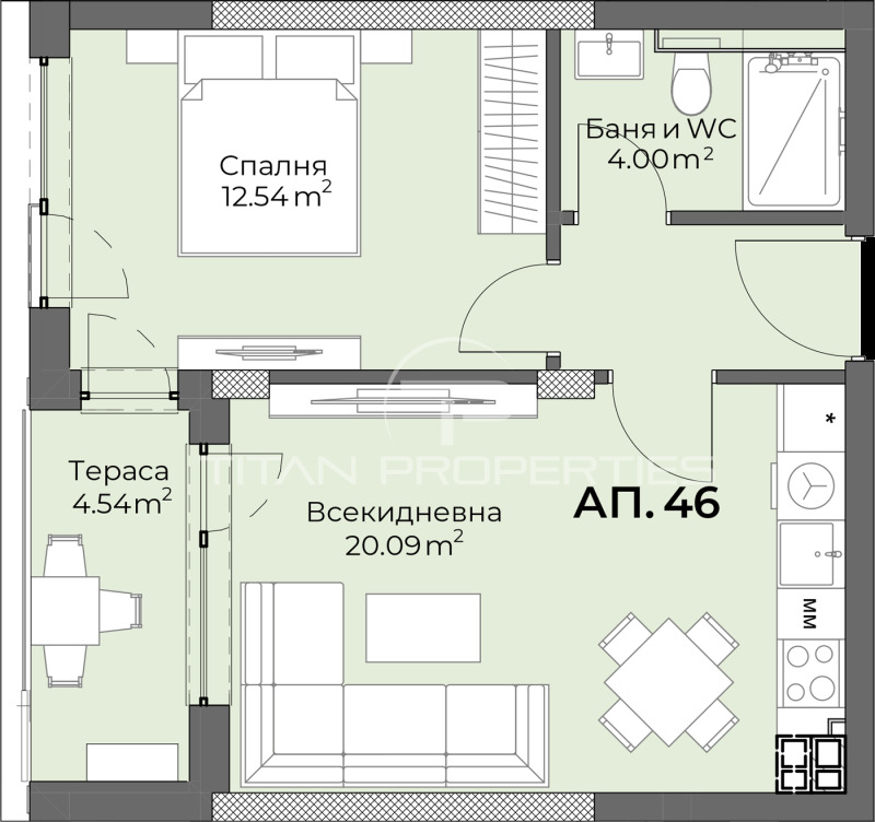 Продава 2-СТАЕН, гр. Пловдив, Христо Смирненски, снимка 2 - Aпартаменти - 48888222