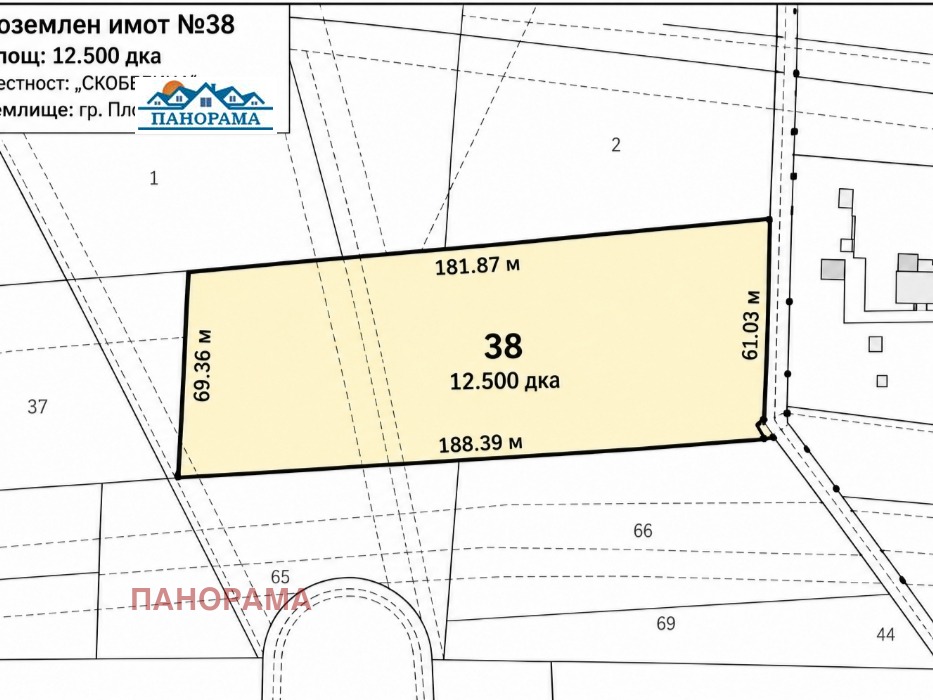 Продава ПАРЦЕЛ, гр. Пловдив, Тракия