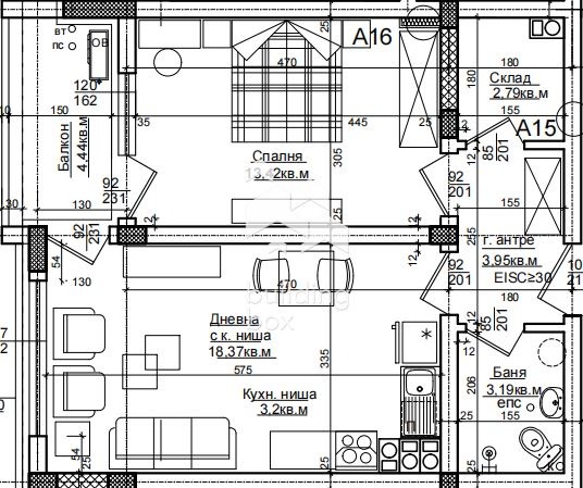 Продава 2-СТАЕН, гр. Хисаря, област Пловдив, снимка 2 - Апартаменти - 54254703